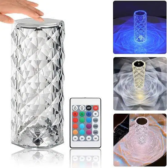 16 Colors LED Crystal Table Lamp
